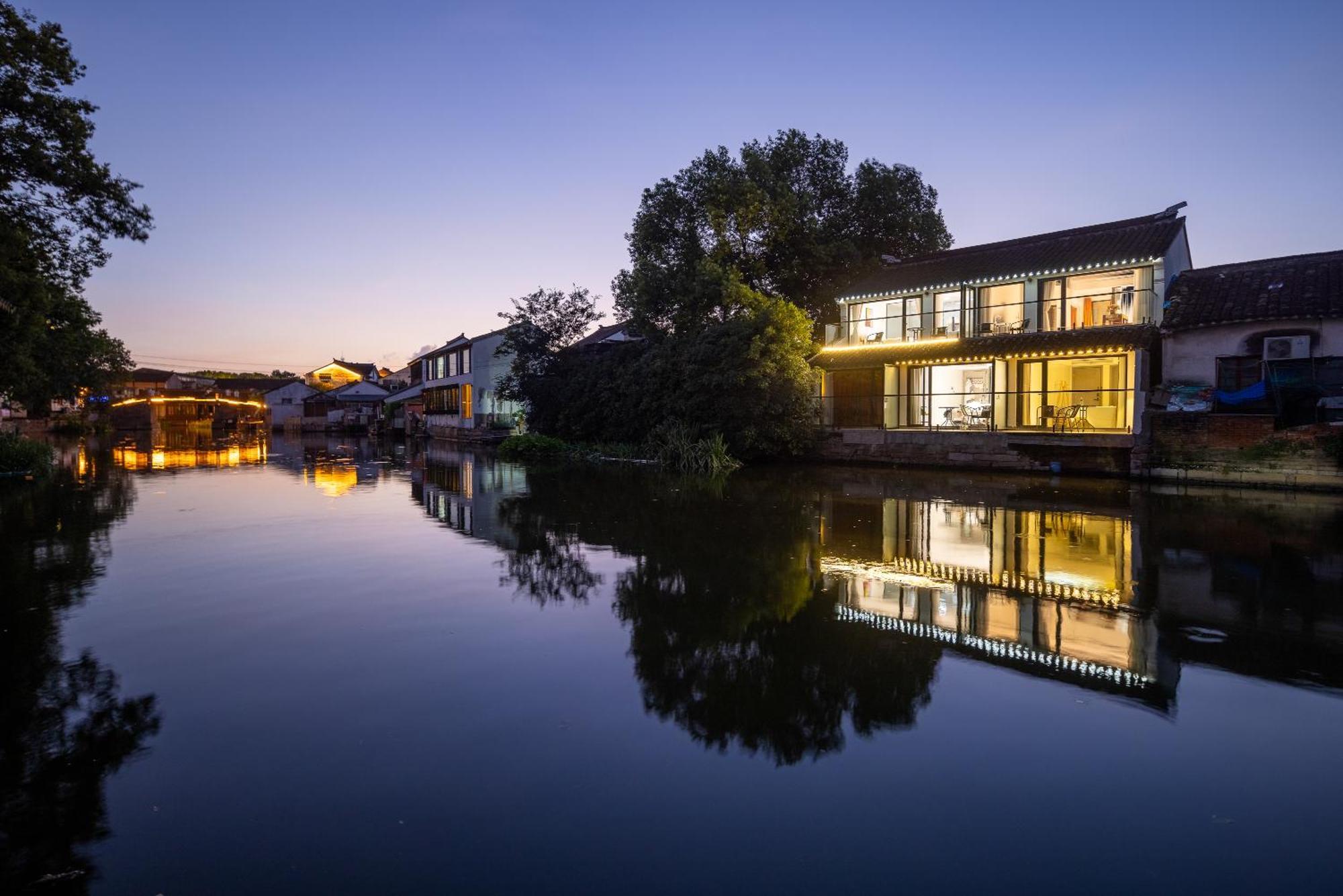 Tongli Slowlife River View Inn Su-čou Exteriér fotografie