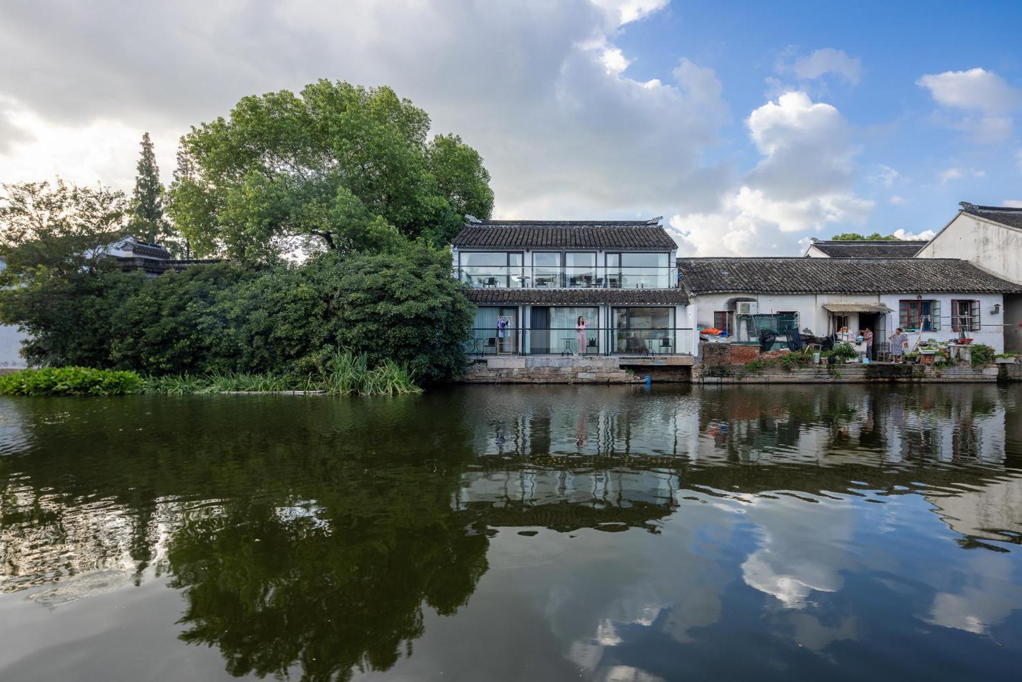 Tongli Slowlife River View Inn Su-čou Exteriér fotografie